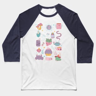 Pink witch Baseball T-Shirt